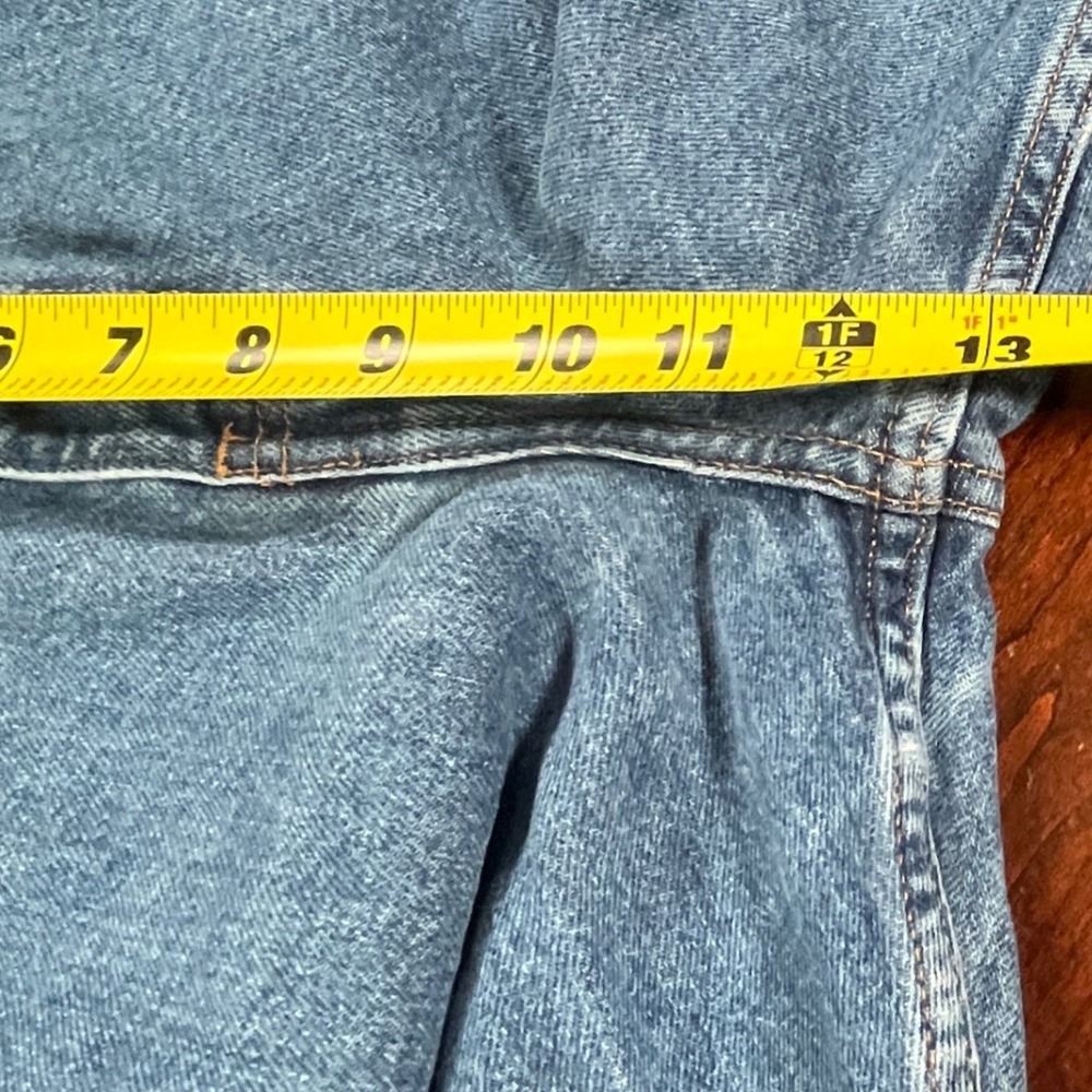 Eddie Bauer Mens Jeans 42x34 Meas 41x33 Medium Wash Straight Button Fly EUC - Picture 13 of 13